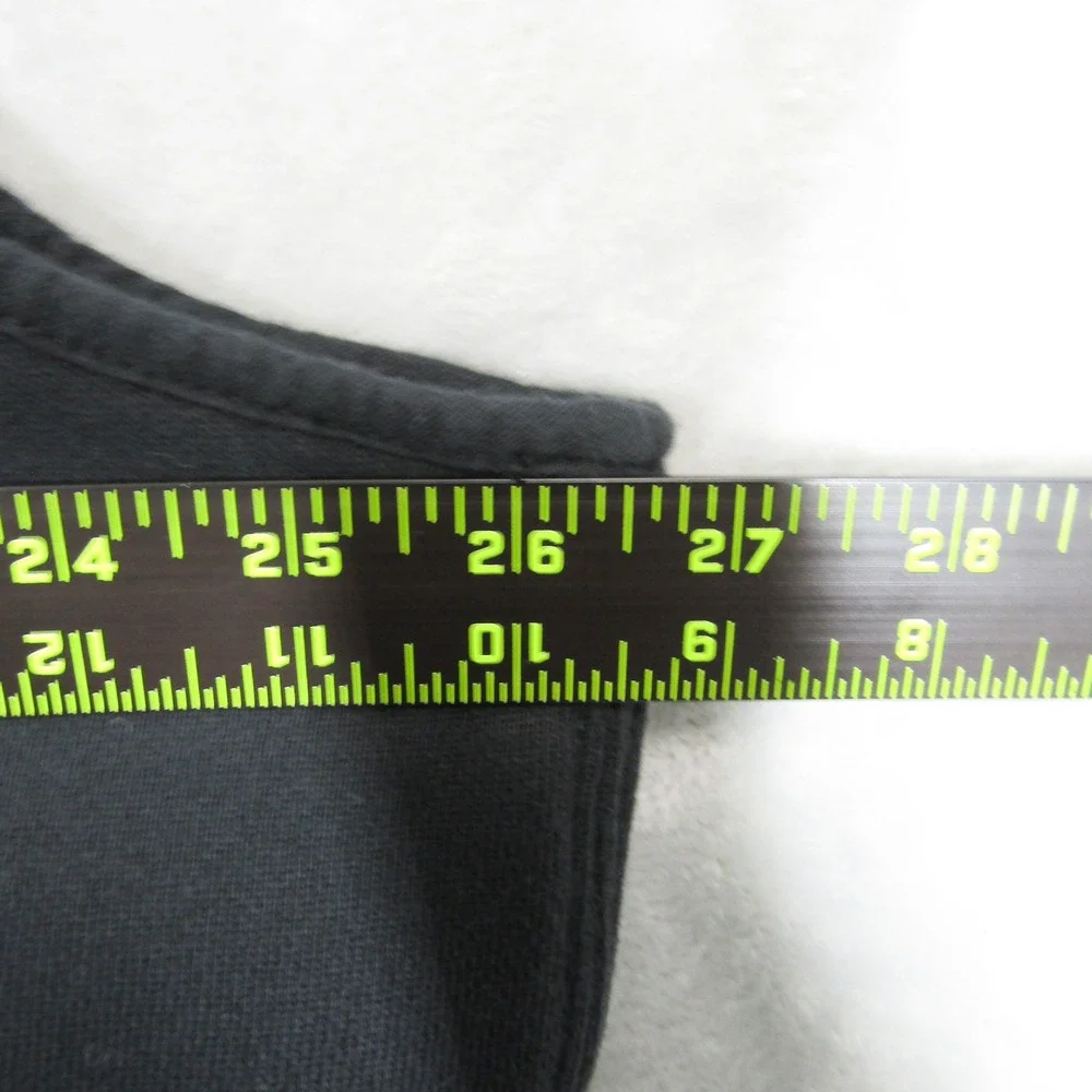 Polo Ralph Lauren Mens XXL Black Hooded Puffer Vest Full Zip Cotton Blend Pony